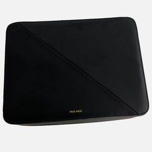 Pixie Mood Blake Jewelry Case Carryall‎ Black Travel Vegan Leather Organizer